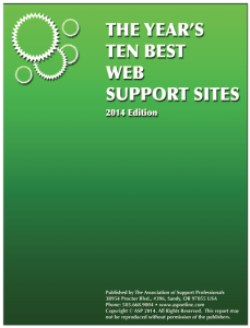 Ten Best Support Sites Cover